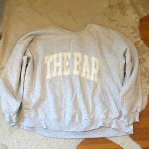 The Bar Black Label Sweatshirt Detail